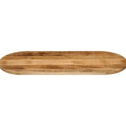 Tafelblad ovaal 80x40x2,5 cm massief ruw mangohout><noscript><img width=