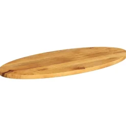 Tafelaccessoires*vidaXL Tafelblad ovaal 140x50x3,8 cm massief mangohout Mangohout (eikenafwerking)