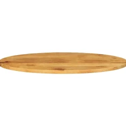 Tafelaccessoires*vidaXL Tafelblad ovaal 140x50x3,8 cm massief mangohout Mangohout (eikenafwerking)