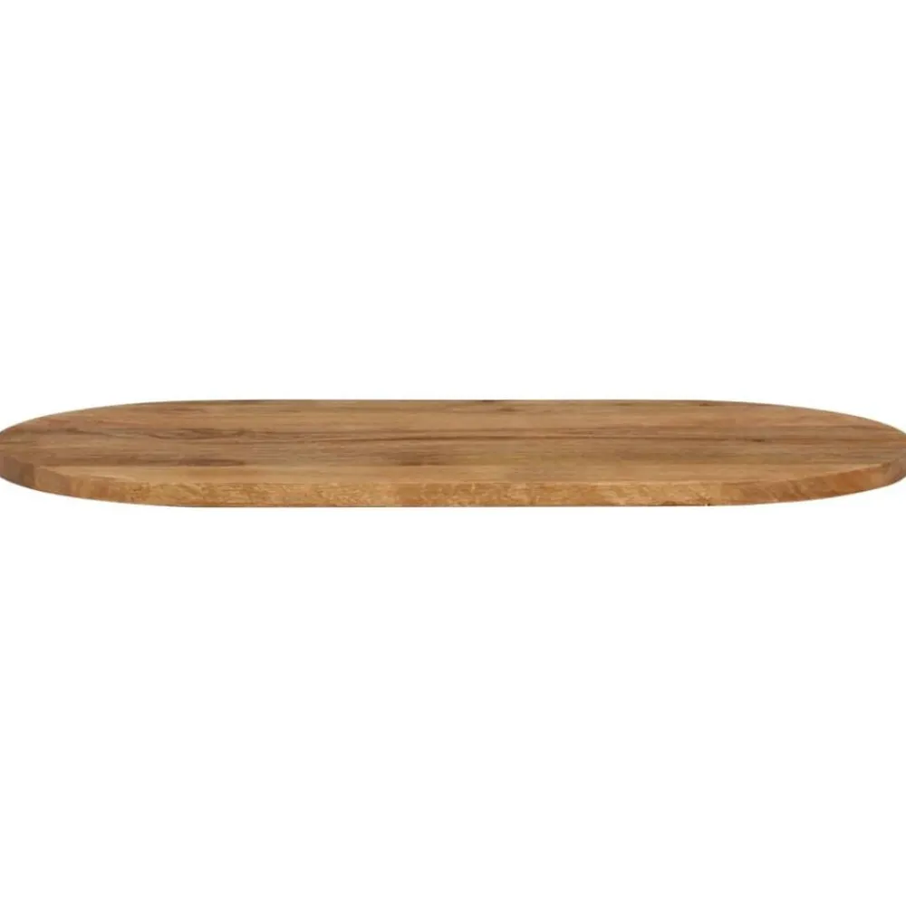 Tafelaccessoires*vidaXL Tafelblad ovaal 80x40x3,8 cm massief mangohout Mangohout (eikenafwerking)