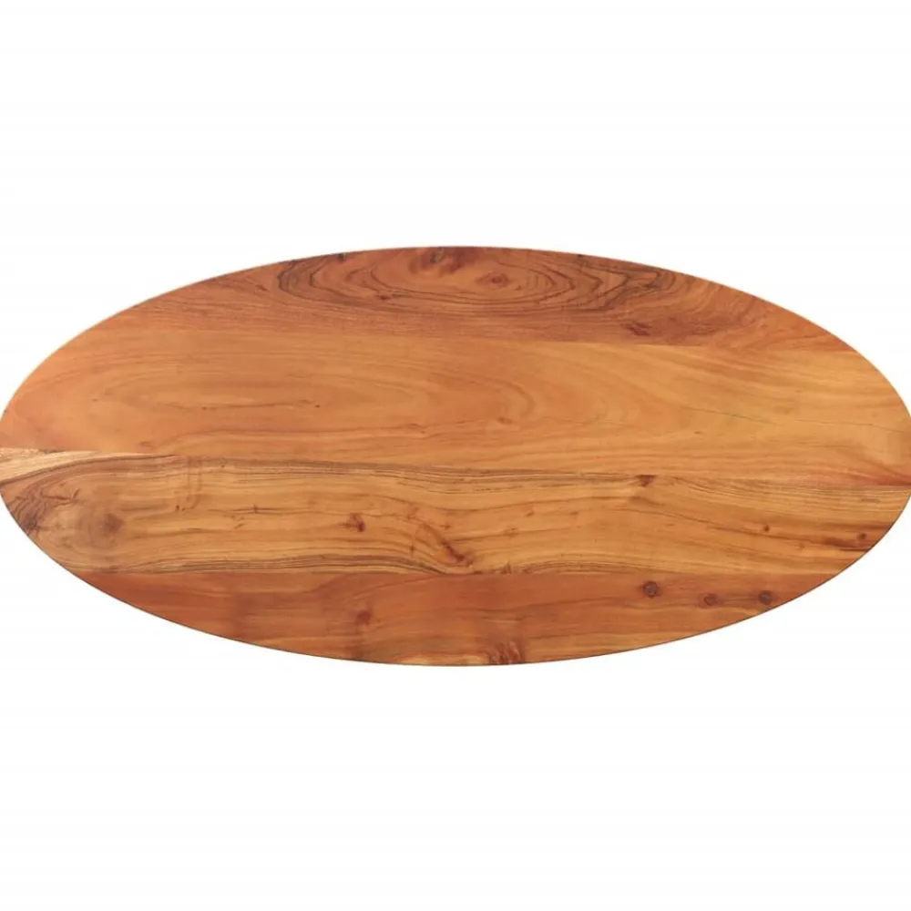 Tafelblad ovaal 80x40x2,5 cm massief acaciahout>vidaXL Clearance