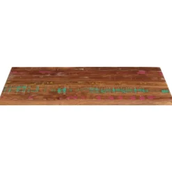 Tafelblad rechthoekig 100x60x1,5 cm massief gerecycled hout><noscript><img width=