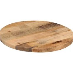 Tafelaccessoires*vidaXL Tafelblad rond Ø 40x1,5 cm massief ruw mangohout Ruw mangohout (naturel)