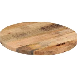 Tafelblad rond Ø 40x2,5 cm massief ruw mangohout>vidaXL Clearance
