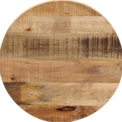 Tafelblad rond Ø 40x3,8 cm massief ruw mangohout>vidaXL Online