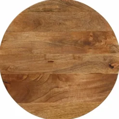 Tafelblad rond Ø 40x3,8 cm massief ruw mangohout>vidaXL New