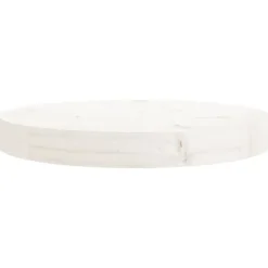 Tafelaccessoires*vidaXL Tafelblad rond Ø30x3 cm massief grenenhout Wit