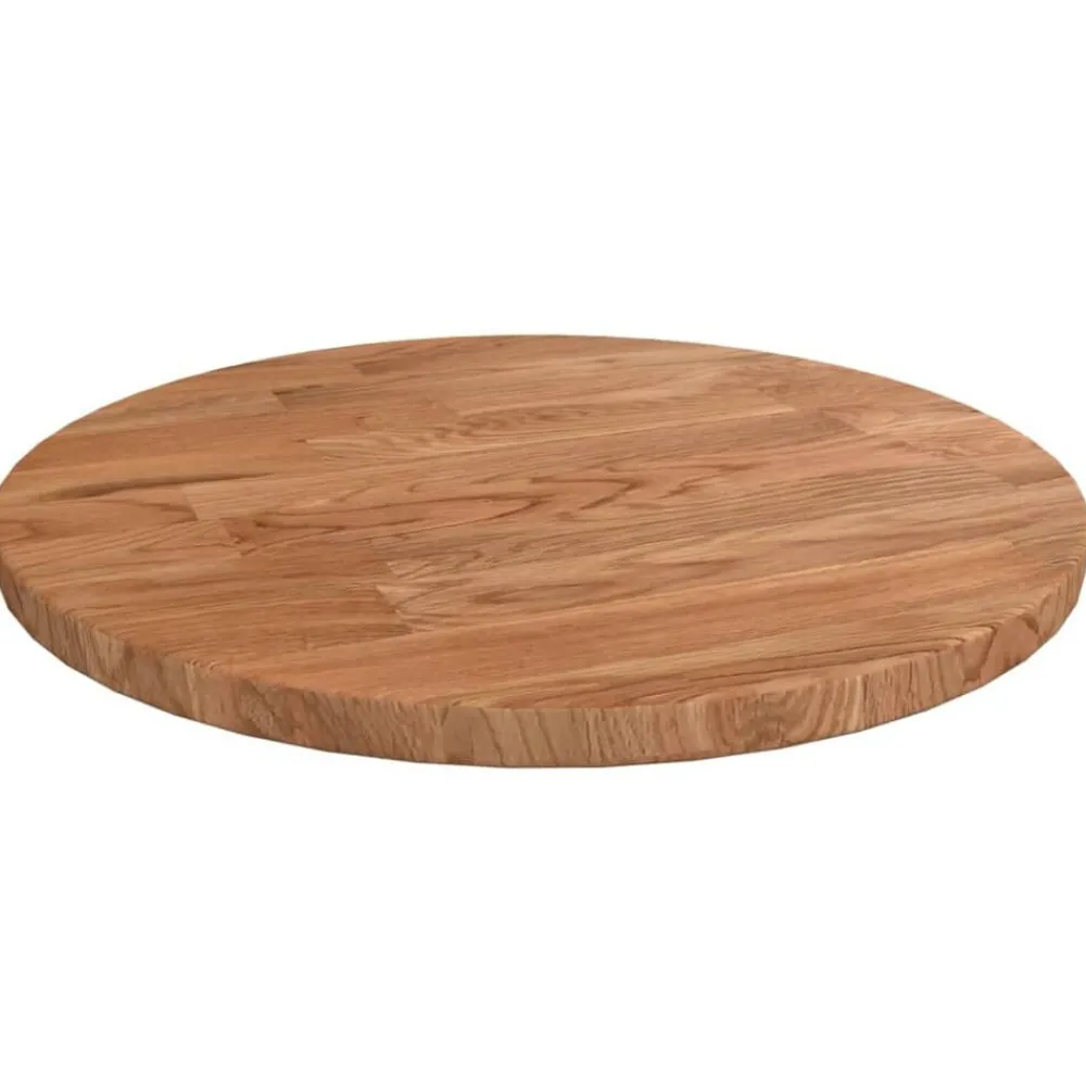 Tafelblad rond Ø30x1,5 cm bewerkt massief eikenhout>vidaXL Outlet