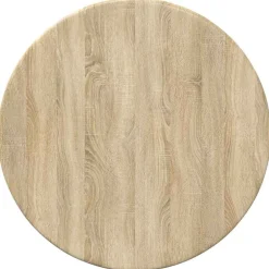 Tafelaccessoires*vidaXL Tafelblad Ø 30 x 1,5 cm Bewerkt hout Sonoma eiken