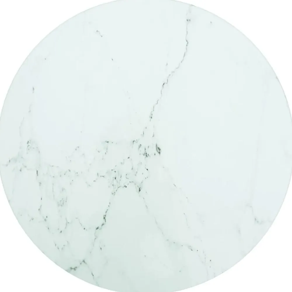 Tafelblad Ø30x0,8 cm gehard glas met marmerontwerp>vidaXL Best