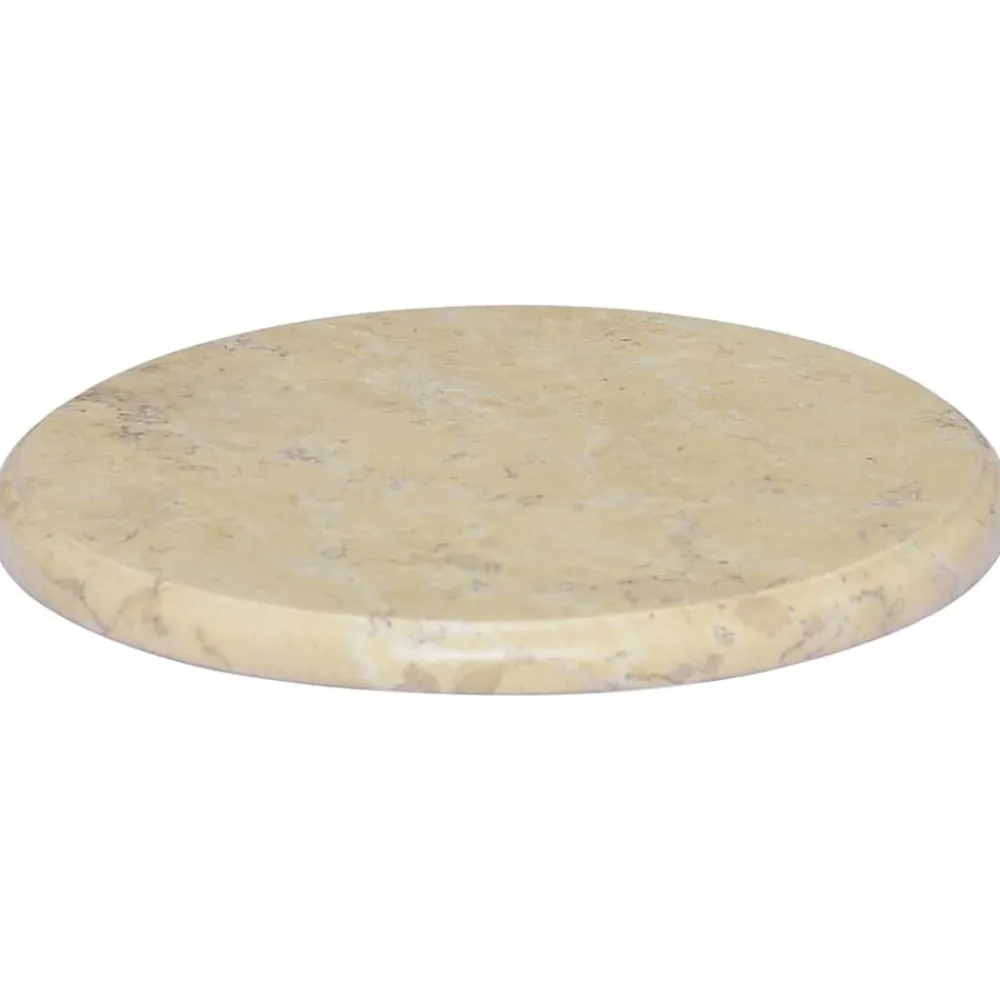 Tafelblad Ø40x2,5 cm marmer crèmekleurig>vidaXL Clearance