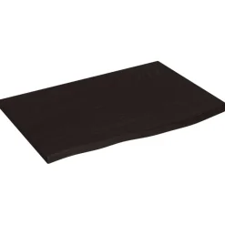 Tafelaccessoires*vidaXL Tafelblad 60x40x2 cm behandeld massief eikenhout Donkerbruin