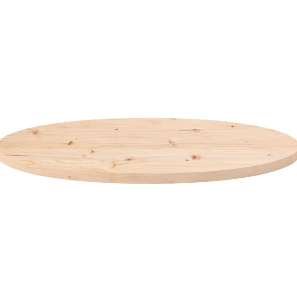 Tafelaccessoires*vidaXL Tafelblad 70x35x2,5 cm massief grenenhout ovaal Naturel