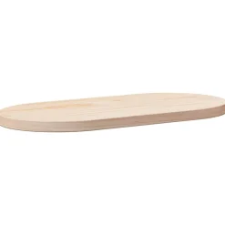 Tafelaccessoires*vidaXL Tafelblad 60x30x2,5 cm massief grenenhout ovaal Naturel