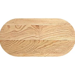 Tafelaccessoires*vidaXL Tafelblad 80x40x2 cm ovaal massief eikenhout Naturel