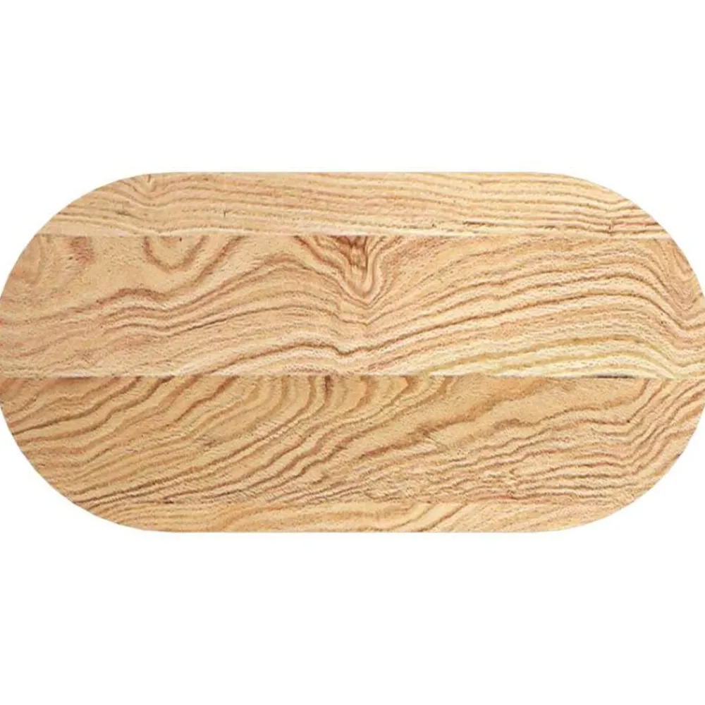 Tafelaccessoires*vidaXL Tafelblad 80x40x2 cm ovaal massief eikenhout Naturel