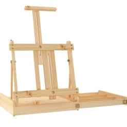 Tafelezel met lade 41,5x37x12 cm massief grenenhout><noscript><img width=