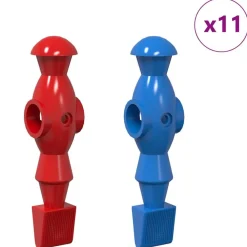 Tafelvoetbalspelers 22 pcs Blauw en Rood 2,4 x 2,1 x 9,7 cm PP><noscript><img width=