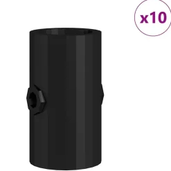 Tafelvoetbalstoppers 10 pcs Zwart 1,7 x 1,7 x 3,2 cm PP><noscript><img width=
