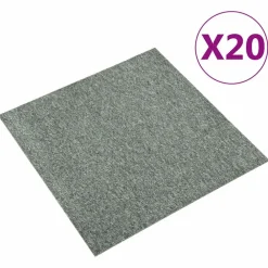 Bouwmaterialen*vidaXL Tapijt 20 pcs 50 x 50 cm 100% Polypropyleen Groen