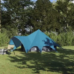 Teepee Tent 3-Person met dak en Grijs 312 x 312 x 197 cm>vidaXL Clearance