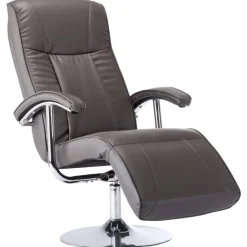 Stoelen*vidaXL Televisiefauteuil kunstleer Grijs
