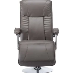 Stoelen*vidaXL Televisiefauteuil kunstleer Grijs