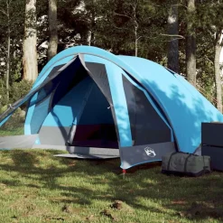 Buitensport*vidaXL Tent 4-persoons waterdicht Blauw