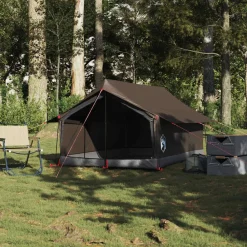 Buitensport*vidaXL Tent 2-persoons waterdicht Bruin