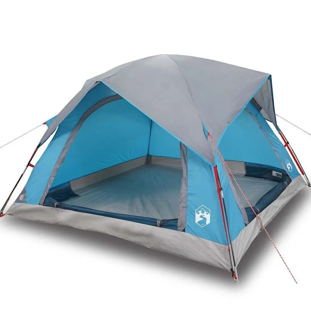 Buitensport*vidaXL Tent 4-persoons waterdicht Blauw