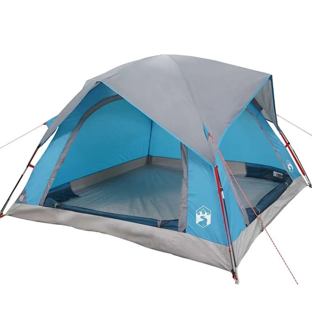 Buitensport*vidaXL Tent 4-persoons waterdicht Blauw