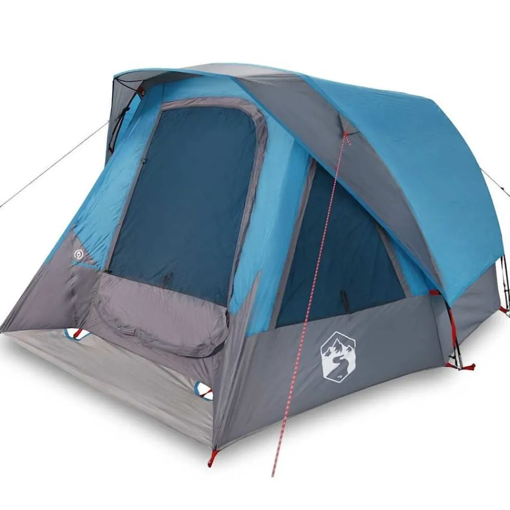 Buitensport*vidaXL Tent 4-persoons waterdicht Blauw