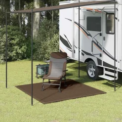 Buitensport*vidaXL Tenttapijt 200x200 cm Bruin