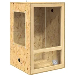 Huisdierbenodigdheden*vidaXL Terrarium Bruin 50 x 50 x 80 cm OSB