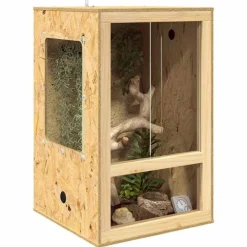 Huisdierbenodigdheden*vidaXL Terrarium Bruin 50 x 50 x 80 cm OSB