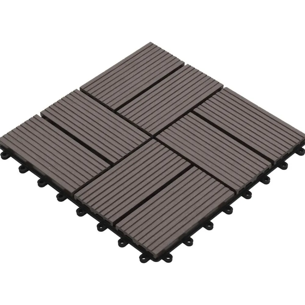 Terras Tegel 11 pcs 30 x 30 cm WPC>vidaXL Clearance