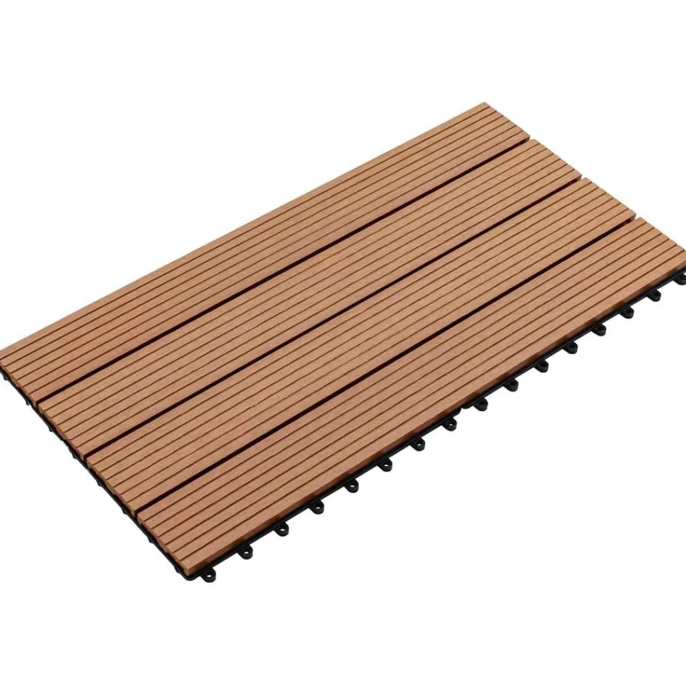 Huishoudelijke Benodigdheden*vidaXL Terras Tegel 6 pcs 60 x 30 cm WPC Bruin