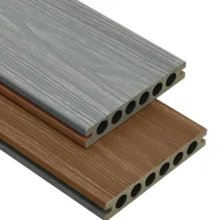 Bouwmaterialen*vidaXL Terrasplanken met accessoires 10 m² 2,2 m HKC bruin en grijs