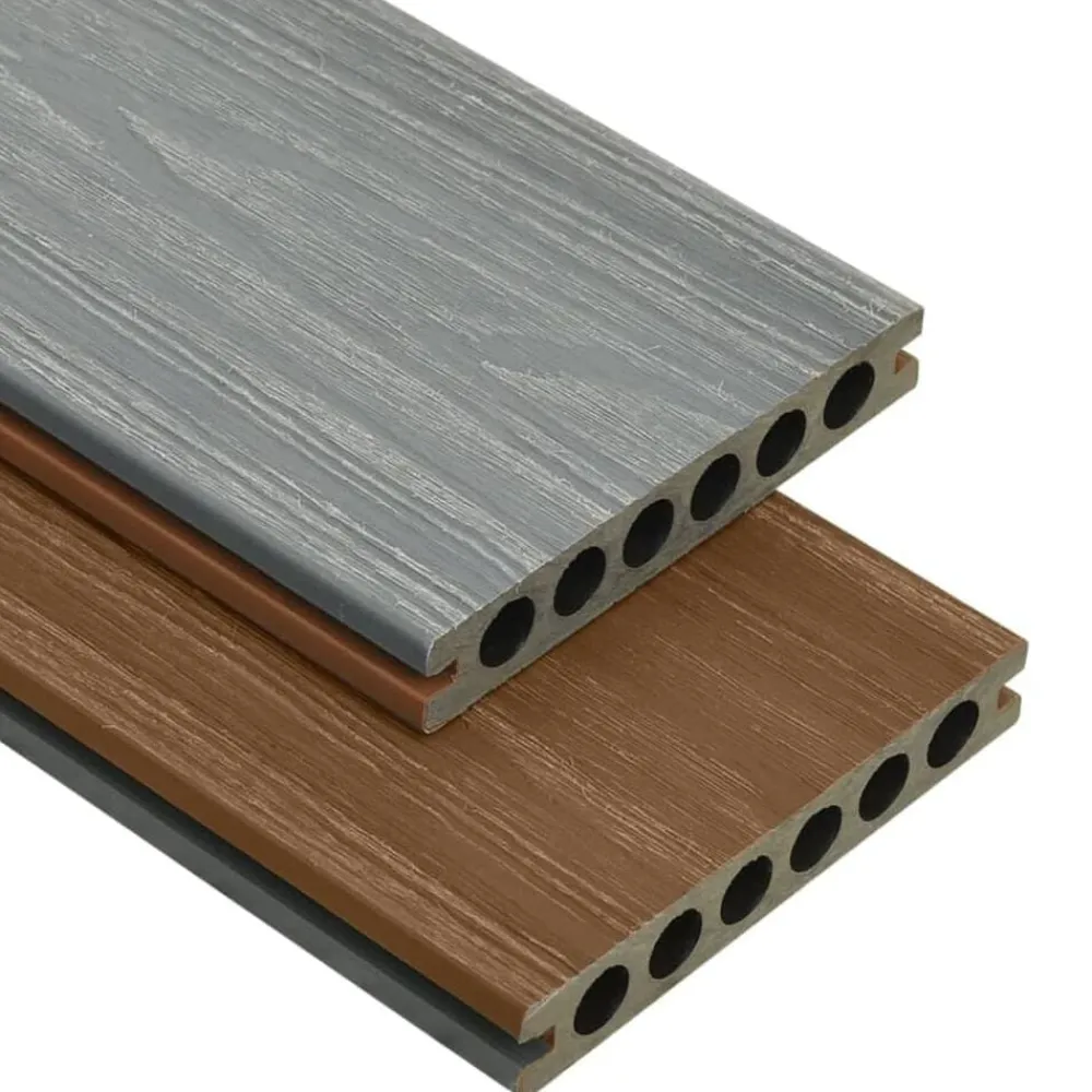 Bouwmaterialen*vidaXL Terrasplanken met accessoires 10 m² 2,2 m HKC bruin en grijs