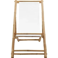 Terrasstoel bamboe en canvas>vidaXL Best