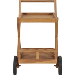 Theewagen massief teakhout>vidaXL Outlet