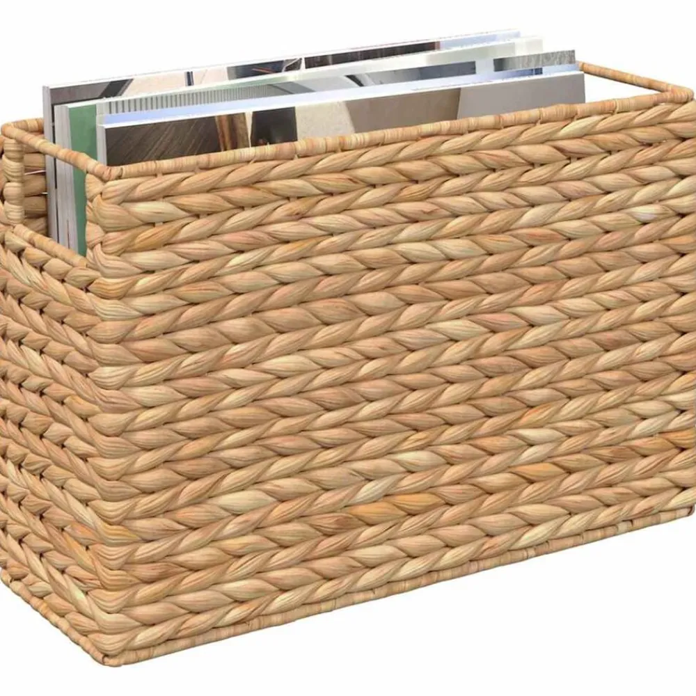 Tijdschrift Manden 2 pcs Naturel 39 x 14 x 25 cm Waterhyacint>vidaXL Online