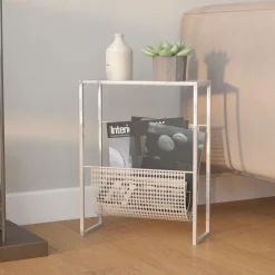 Tijdschriftenrek 35x15x45 cm staal kleurig>vidaXL Clearance