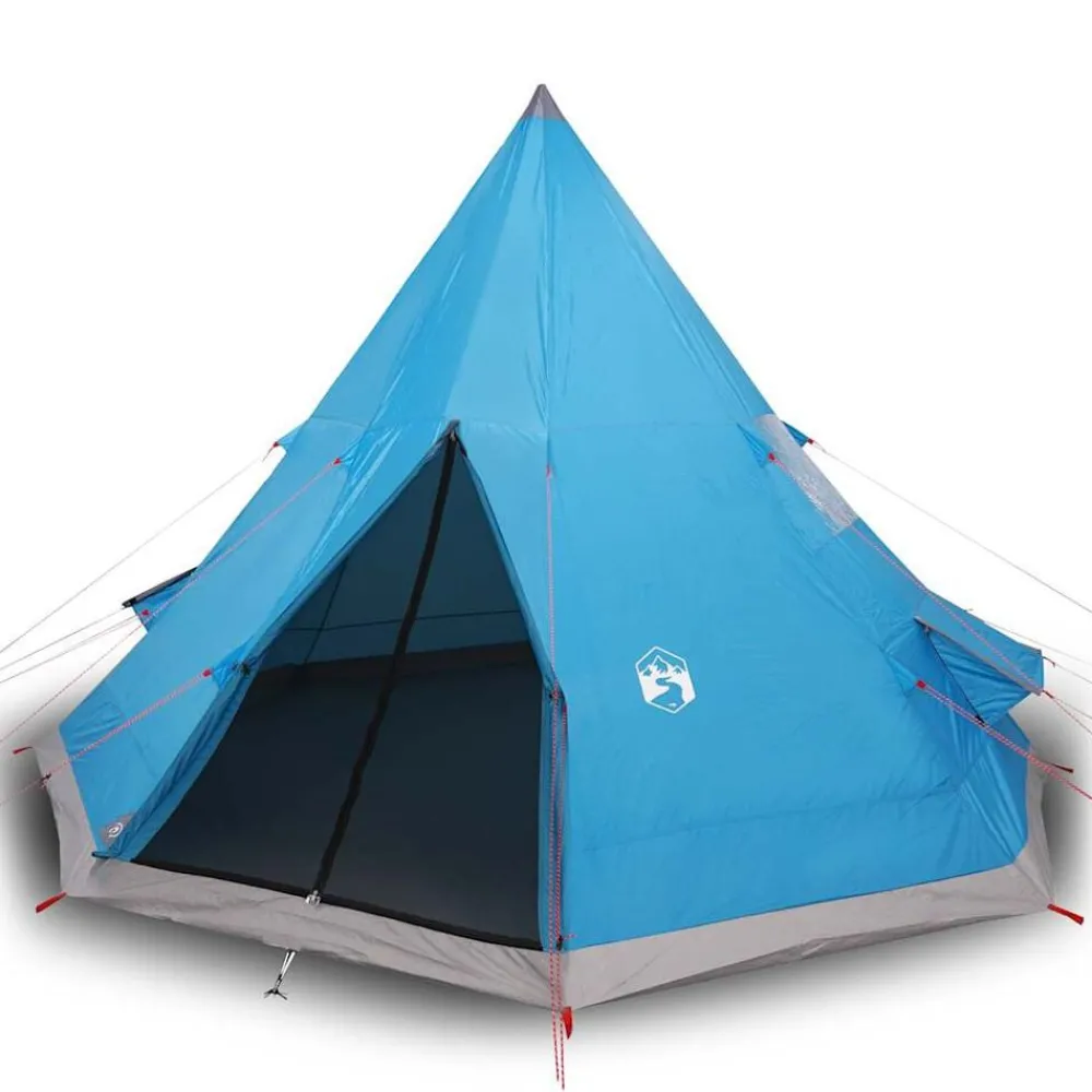 Buitensport*vidaXL Tipitent 4-persoons waterdicht Blauw