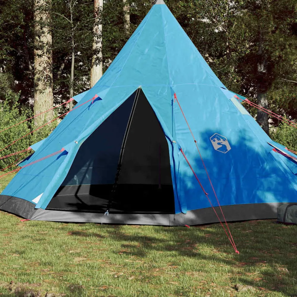 Buitensport*vidaXL Tipitent 4-persoons waterdicht Blauw