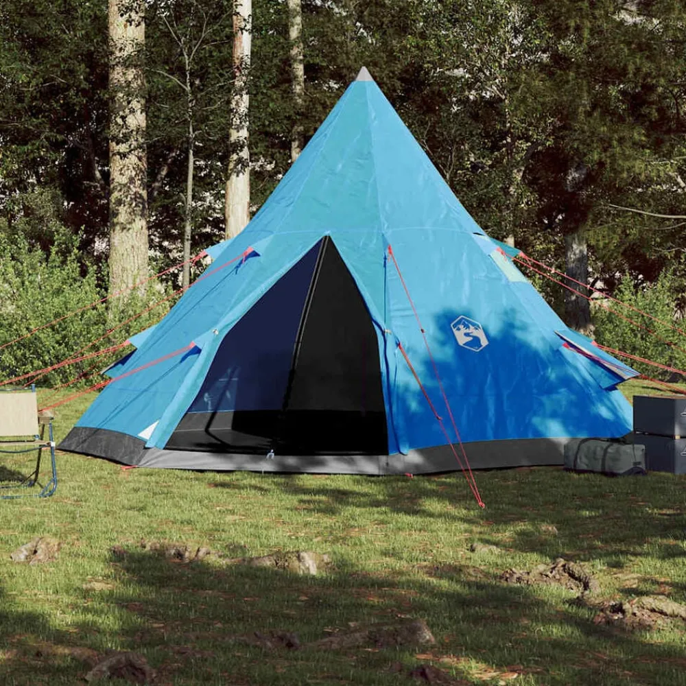Buitensport*vidaXL Tipitent 4-persoons waterdicht Blauw