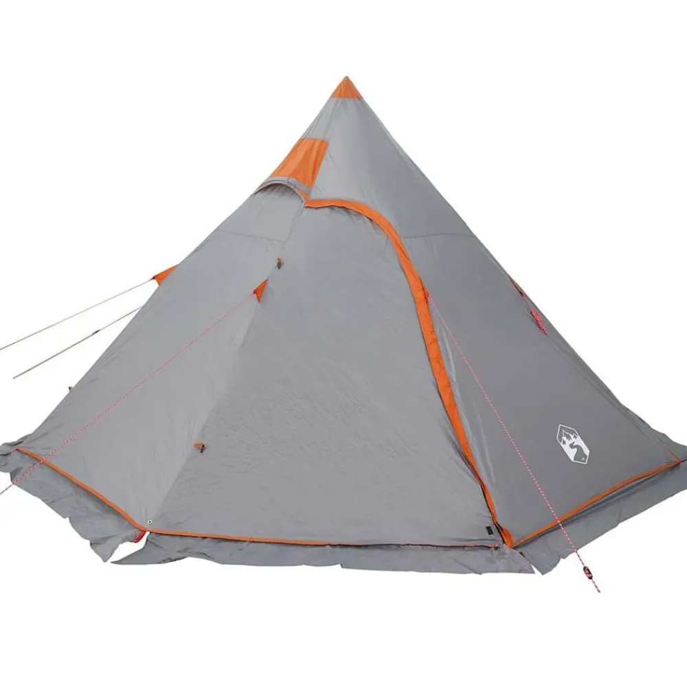Buitensport*vidaXL Tipitent 5-persoons waterdicht Grijs