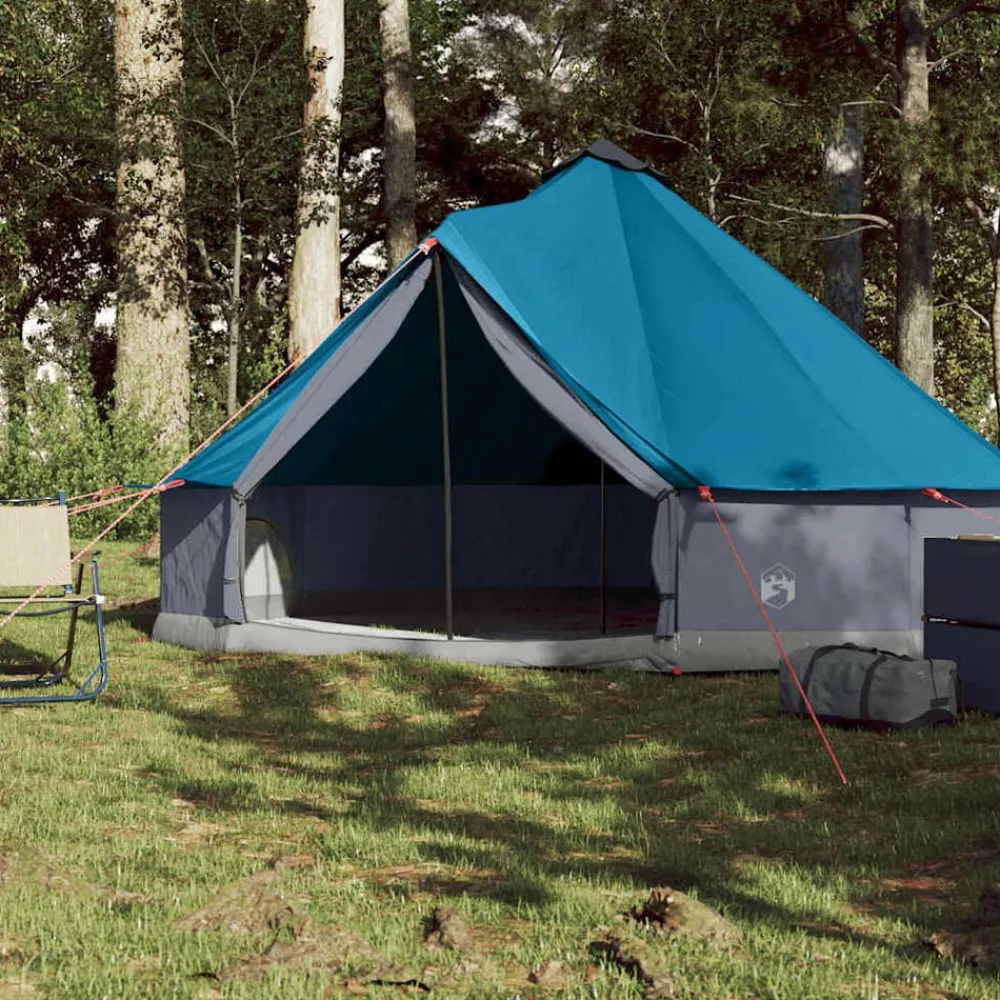 Buitensport*vidaXL Tipitent 6-persoons waterdicht Blauw