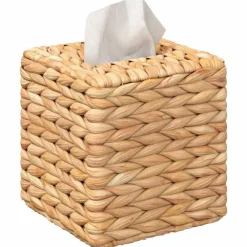 Tissueboxhoezen 2 pcs Waterhyacint 14,5 x 14,5 x 15 cm Naturel><noscript><img width=