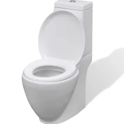 Toilet- en bidetset keramiek wit><noscript><img width=